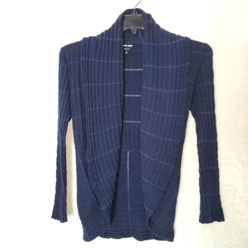 GIORGIO ARMANI Blue Cardigan